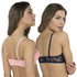2 Strapless Padded Underwired Bras Lace, Niebieski