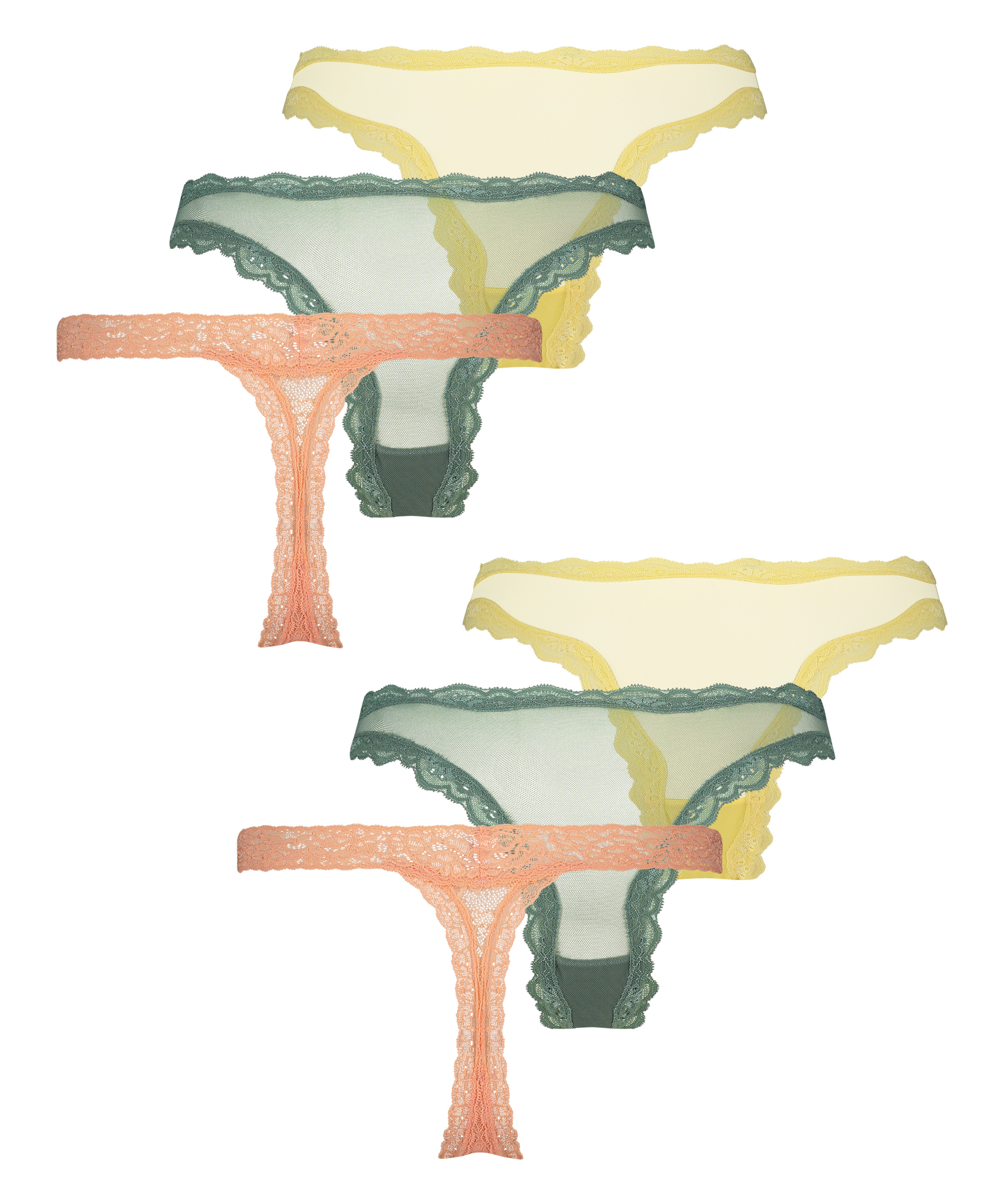 6 par majtek brazylijskich, Ż&oacute;łty, main