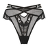 Wysoko wycięte stringi Pleasure, Czarny