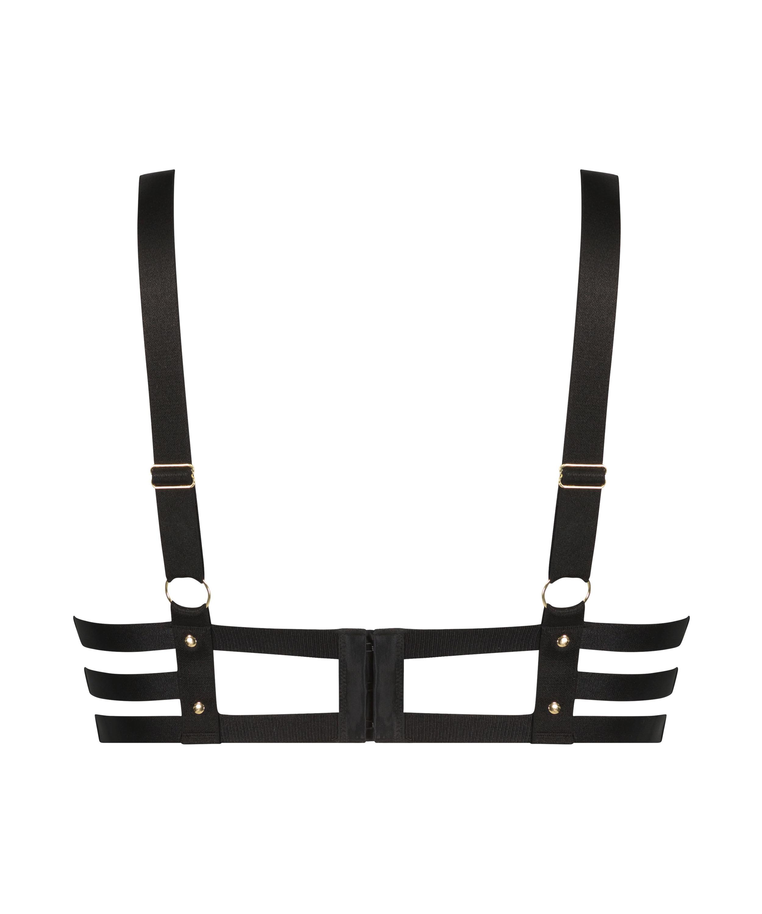 Usztywniony biustonosz push-up z fiszbinami Shadow, Czarny, main