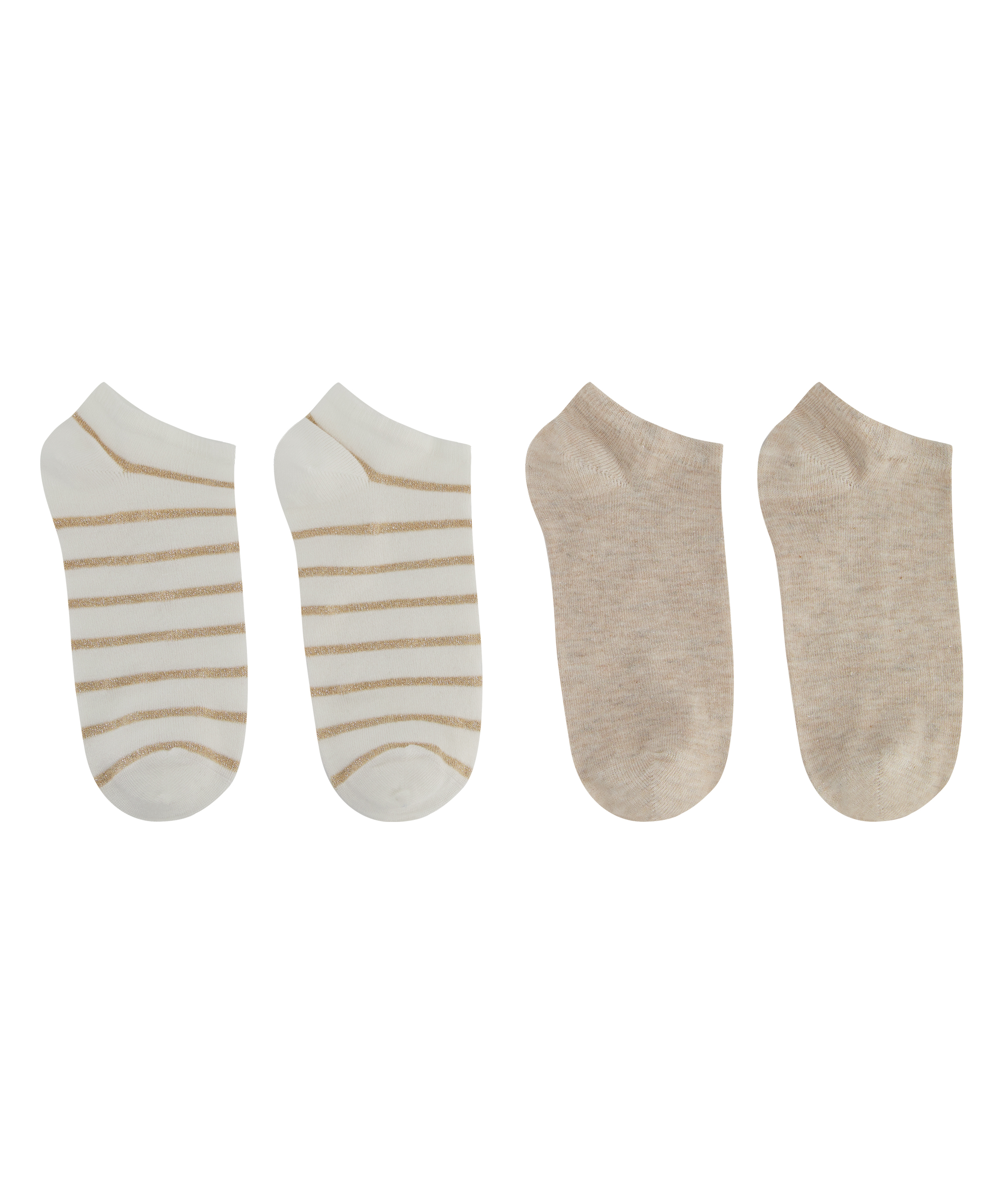 2 Pairs Lurex Socks, Ż&oacute;łty, main