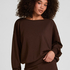 Boatneck Sweater Audrey, Brązowy