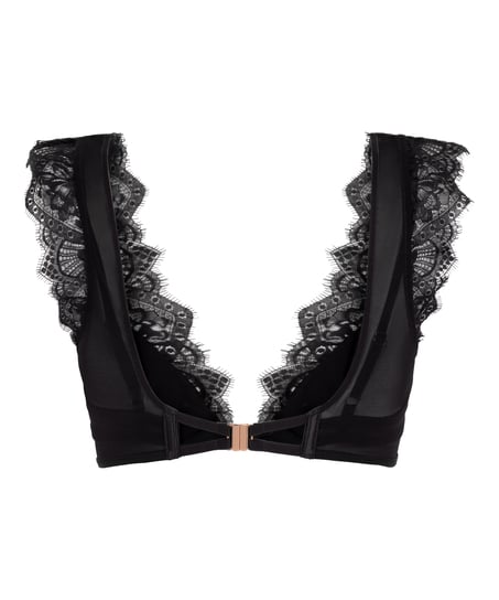 Usztywniany zabudowany biustonosz z fiszbinami Zoe, Czarny