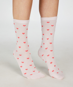 2 pairs of cotton socks, Różowy