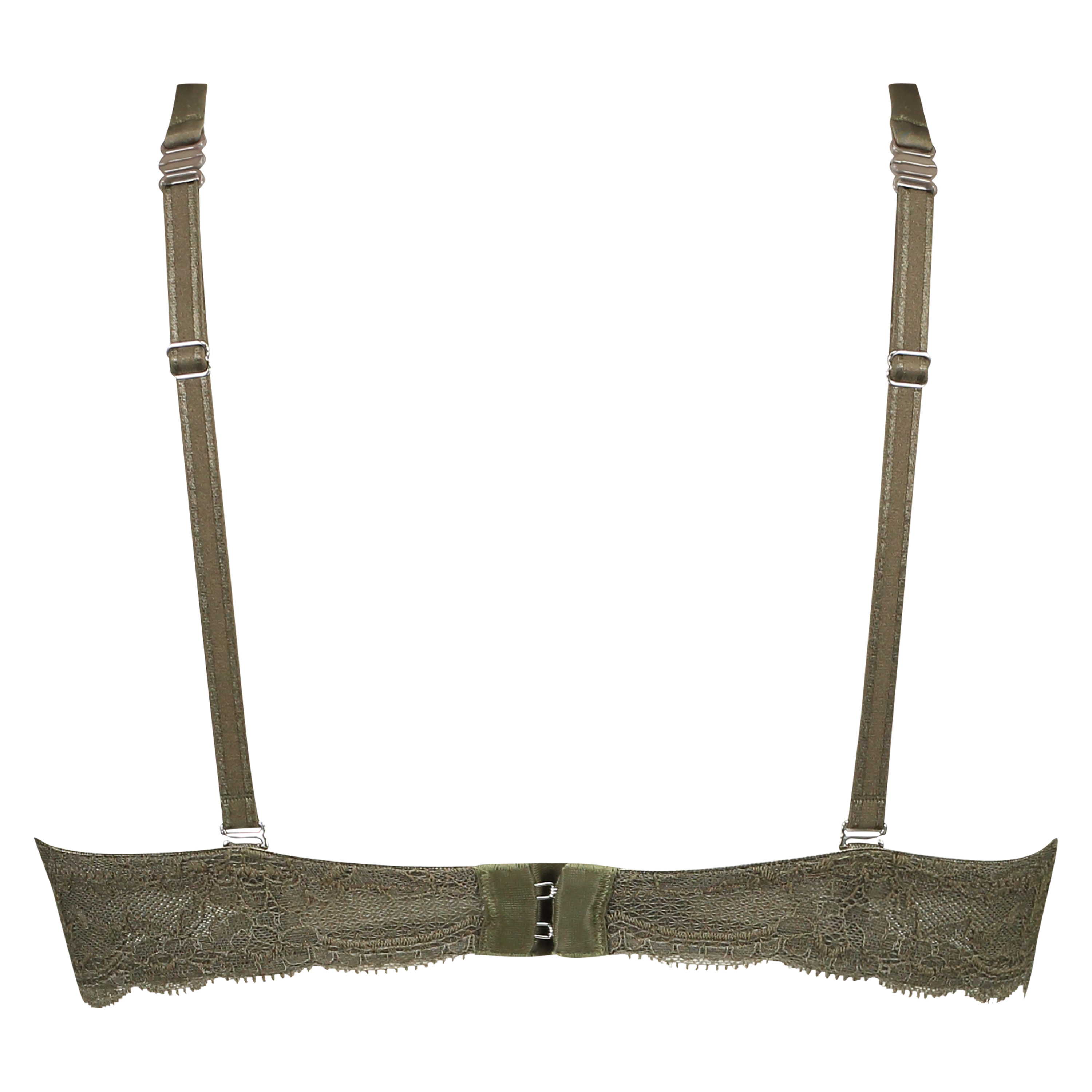 Usztywniony biustonosz push-up z fiszbinami Angie, Zielony, main