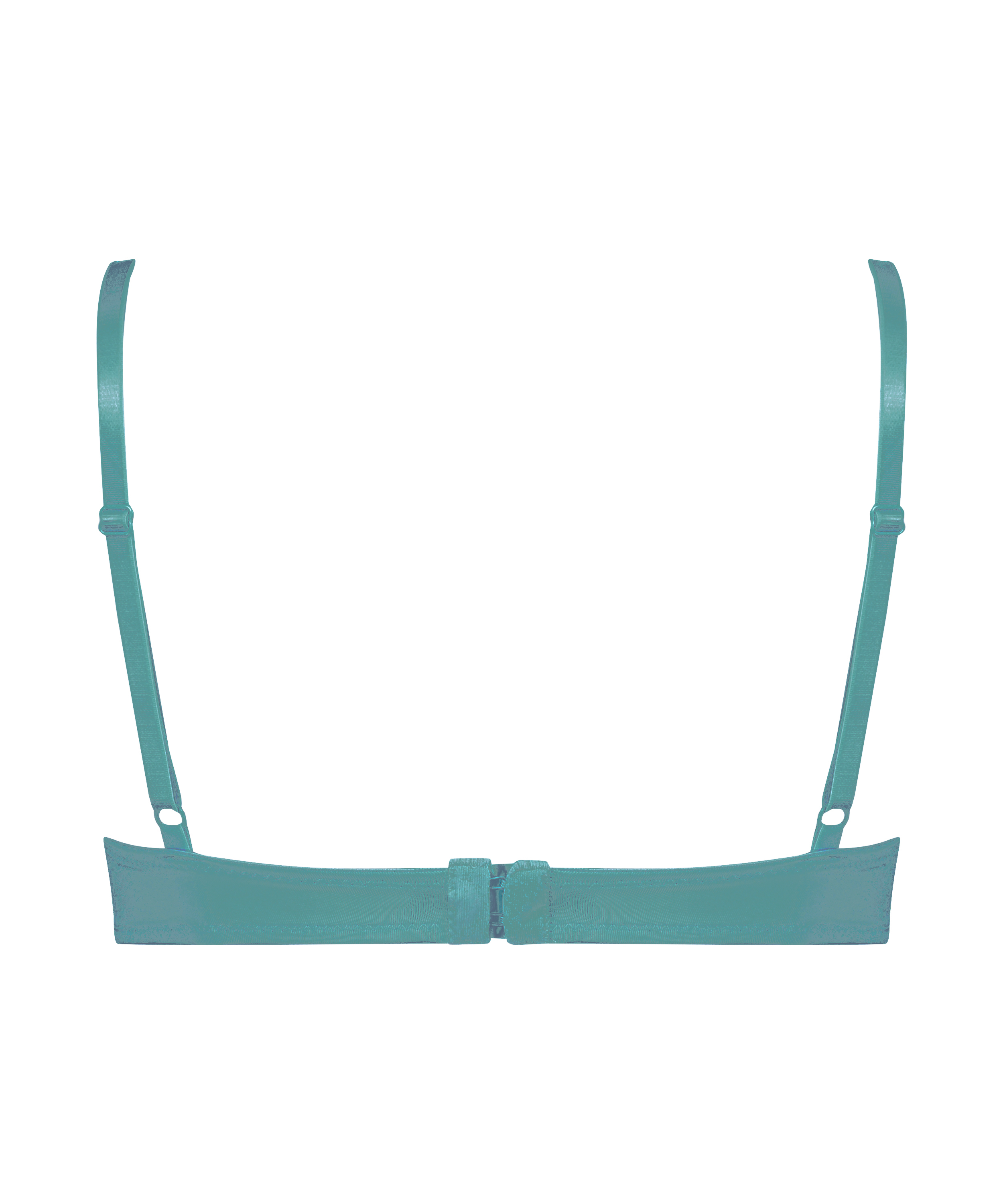 ﻿Biustonosz usztywniany z fiszbinami Plunge, Zielony, main