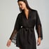 Kimono Satin Lace, Czarny