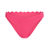 Majtki Bikini Wysoko Krojona Scallop, R&oacute;żowy
