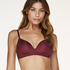Hope Padded Non-Underwired Bra, Czerwony