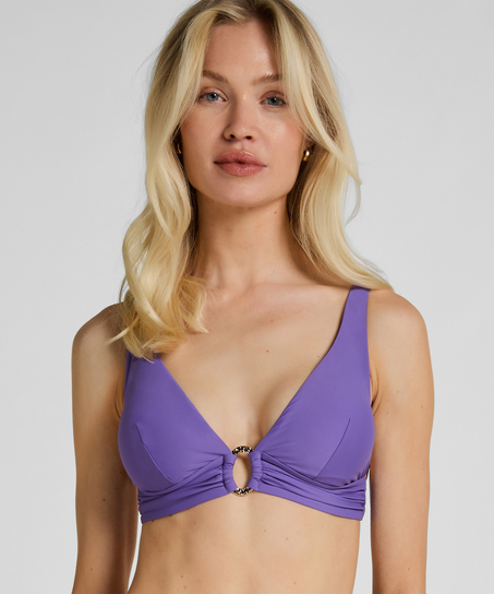Triangle Bikini Top Luxe, Fioletowy