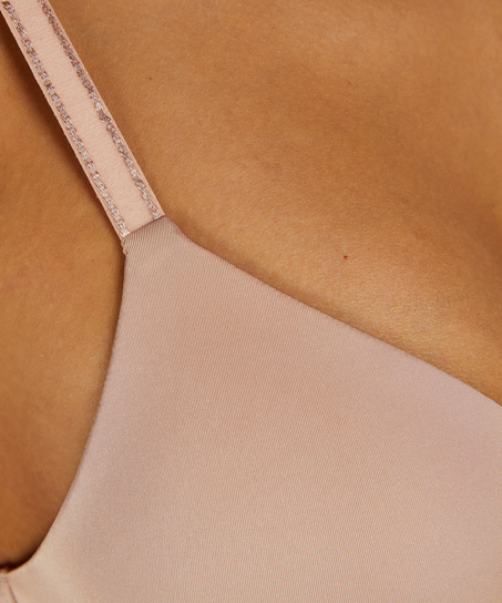 Usztywniany biustonosz push-up bez fiszbin Mona, Beżowy