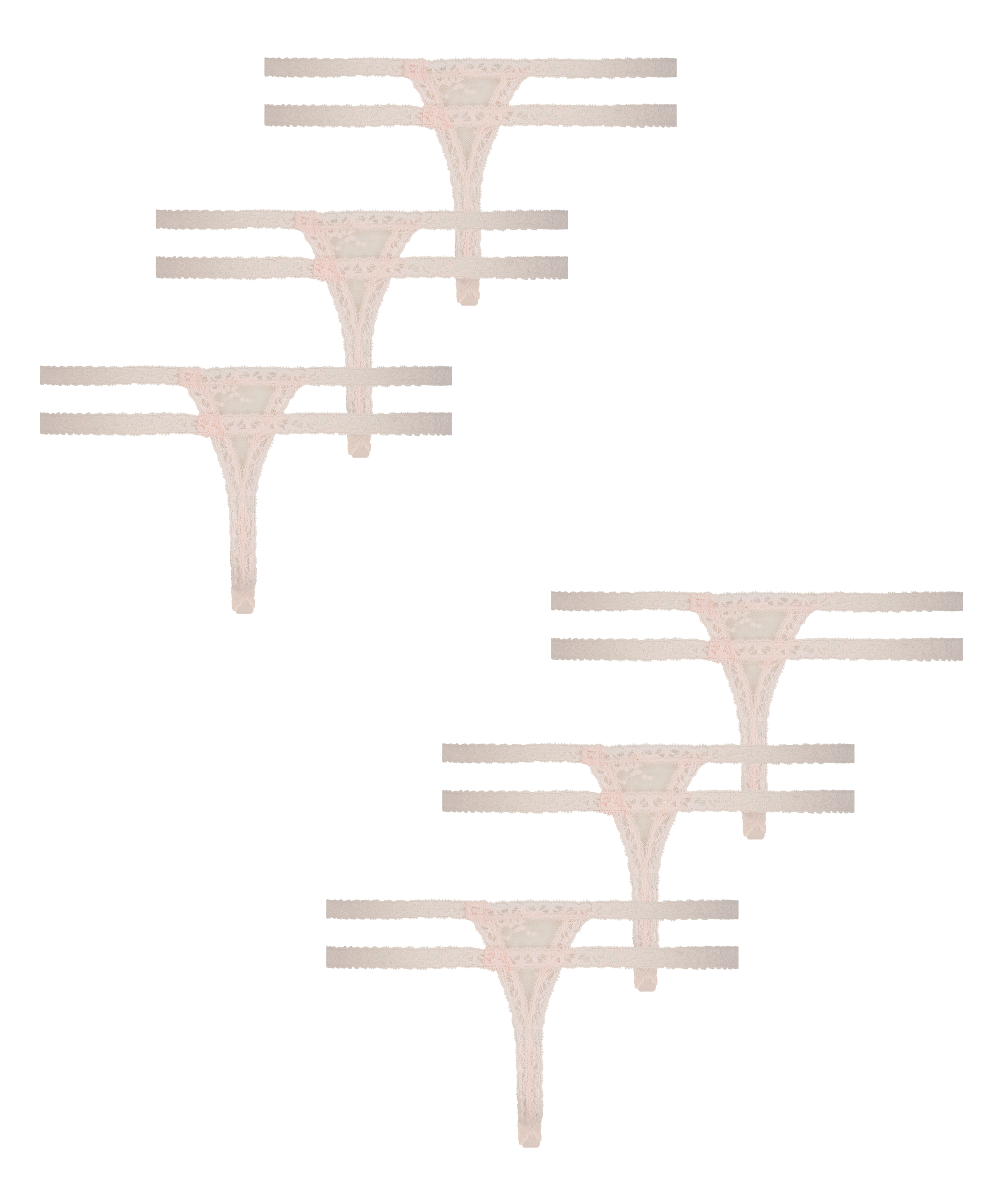 6 par string&oacute;w Irina, R&oacute;żowy, main