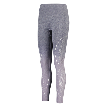 HKMX High waisted sports leggings round-knit ombre, Niebieski
