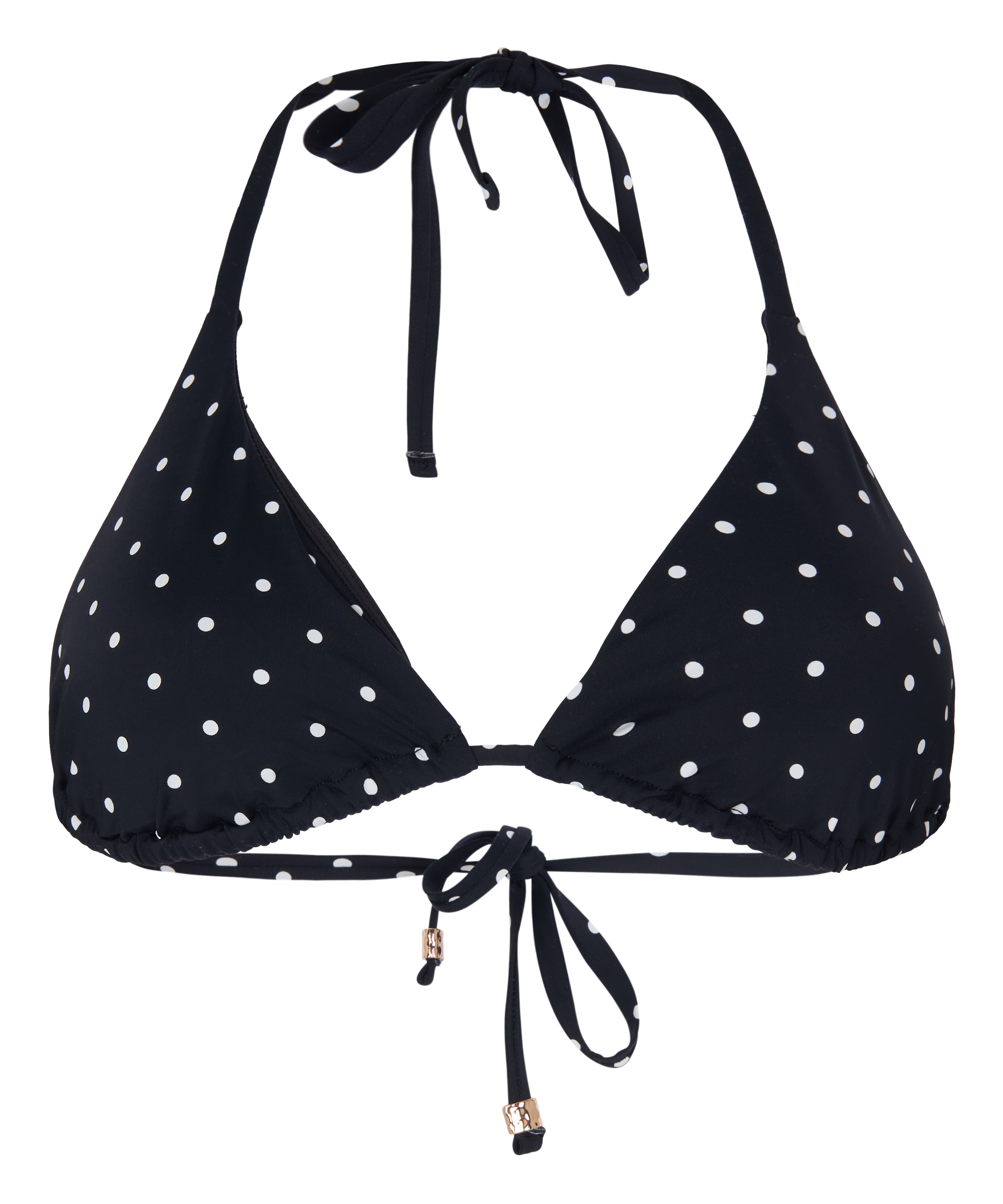Triangle Bikini Top Luxe, Czarny, main