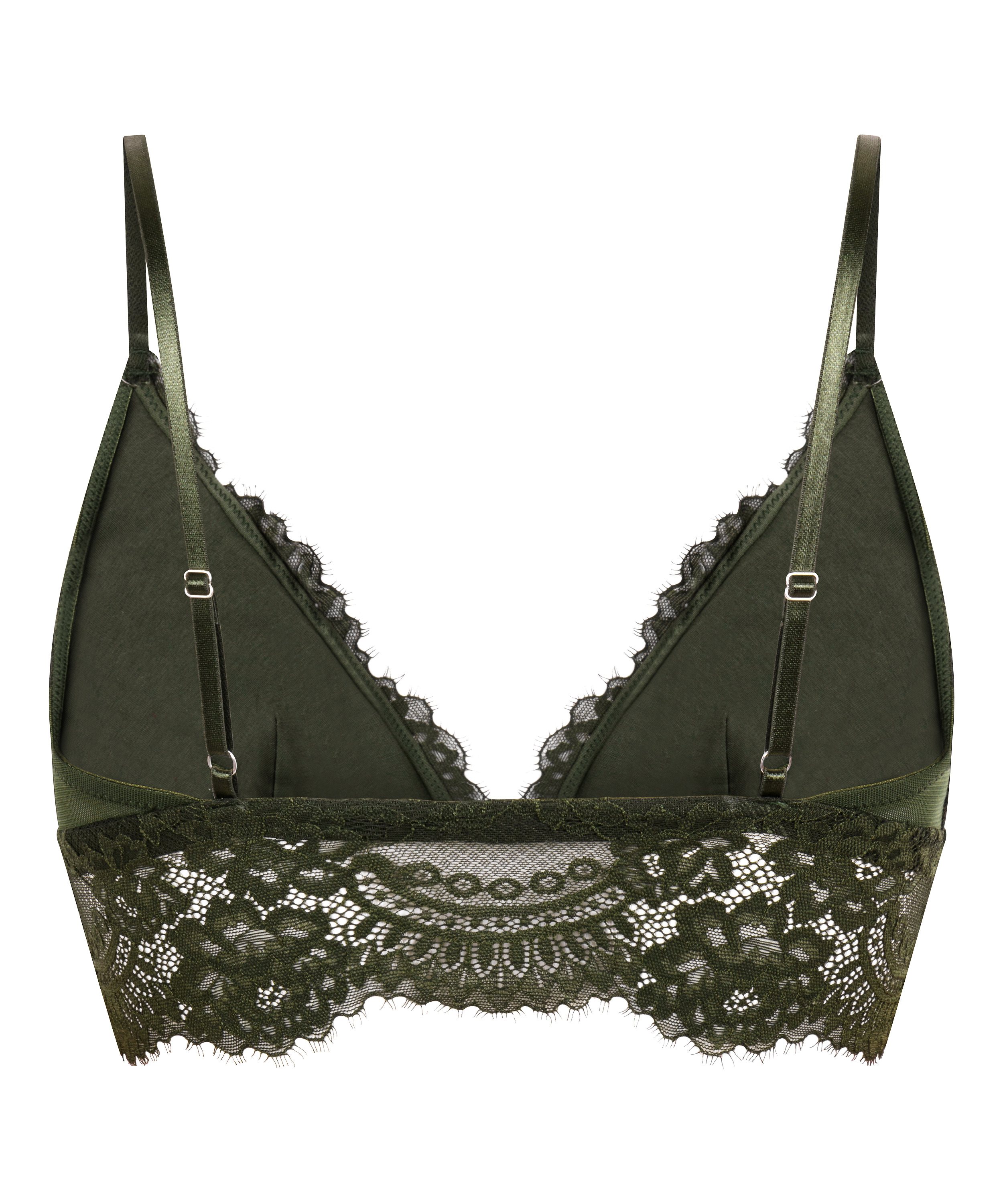 Tr&oacute;jkątny biustonosz bralette Amara, Zielony, main