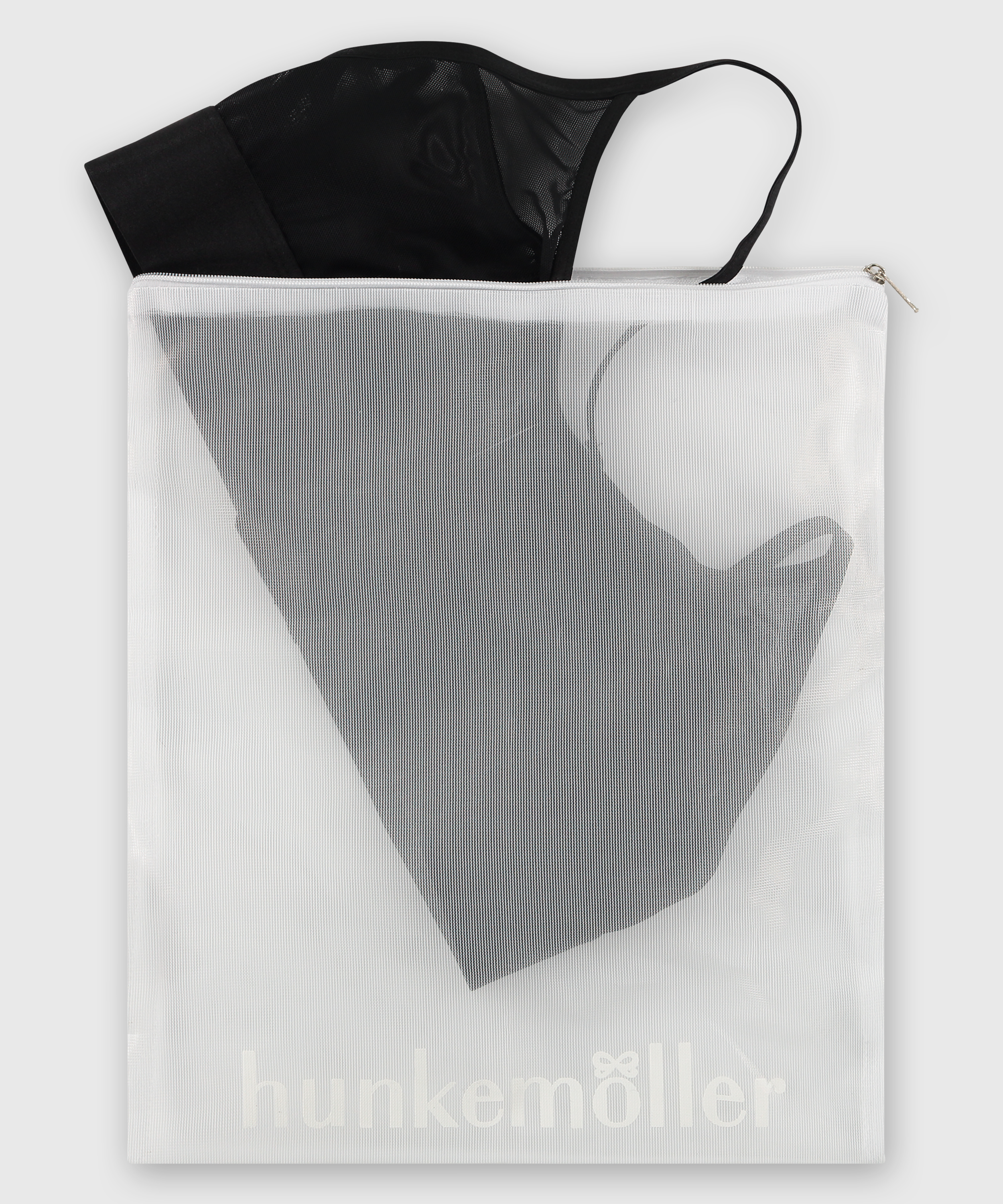 Siatka do prania na zamek, Biały, main