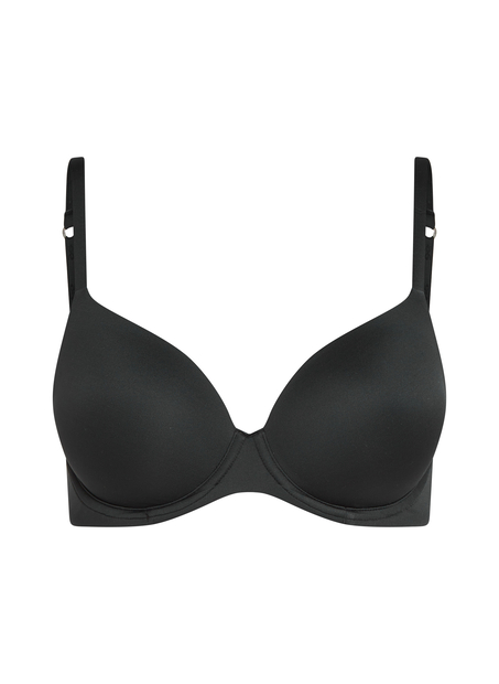 Biustonosz usztywniany z fiszbinami Super Soft, Czarny