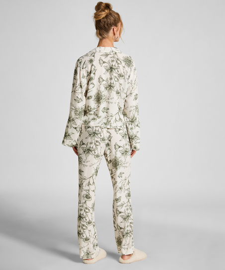 Spodnie piżamowe Storylover, Biały