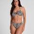 G&oacute;ra od Bikini Bandeau Leopard, Czarny