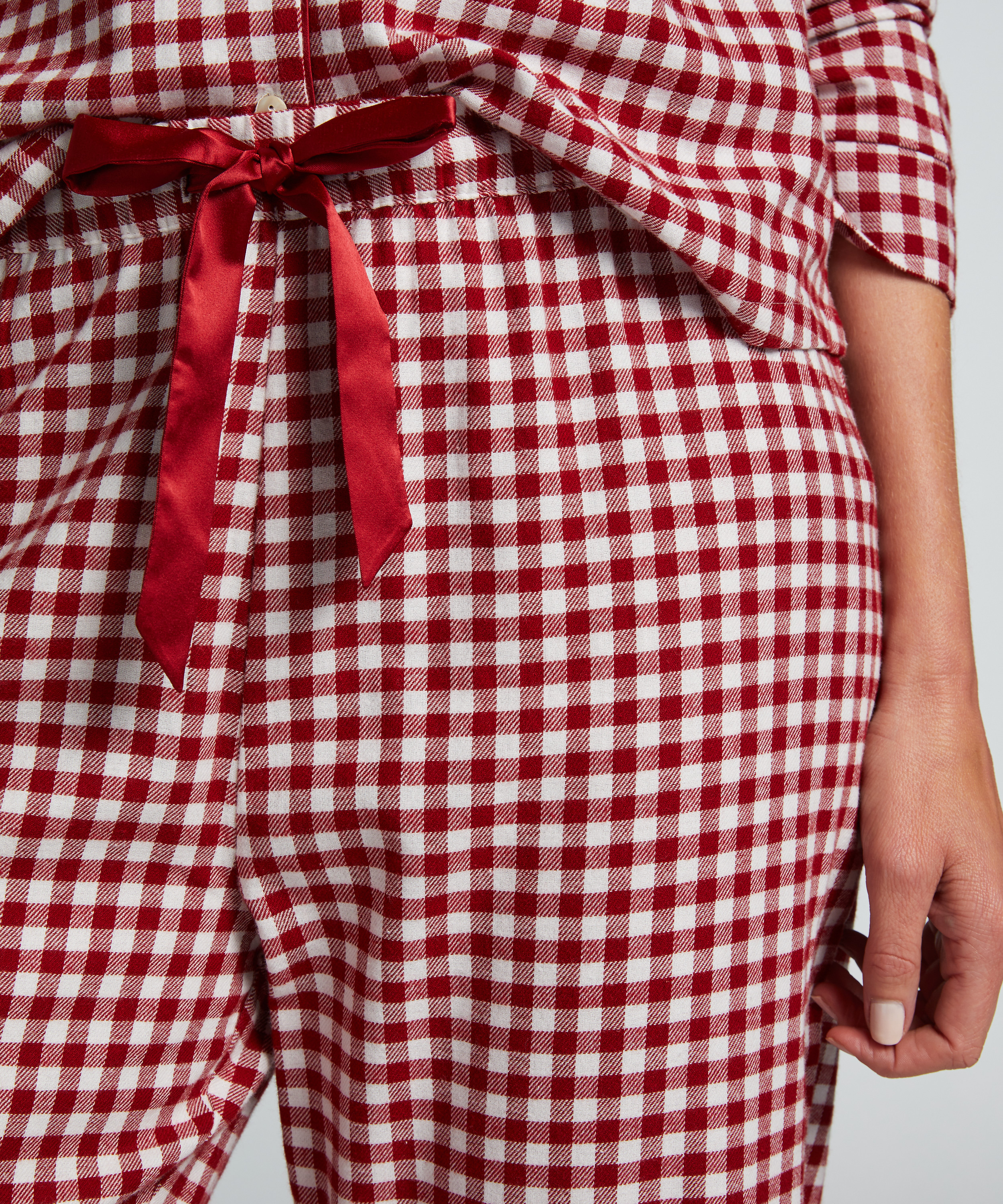 Piżama we wz&oacute;r Flannel, Czerwony, main