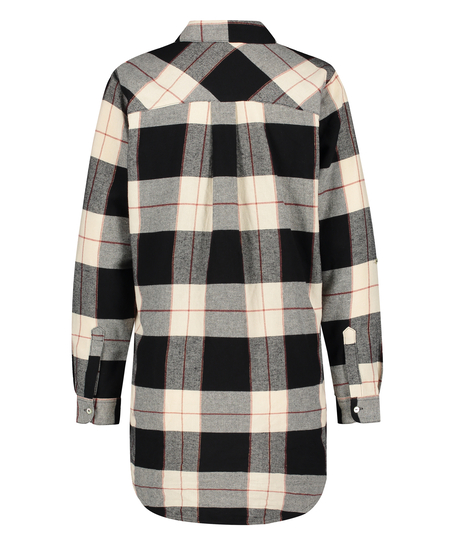 Longsleeved Nightshirt, Czarny