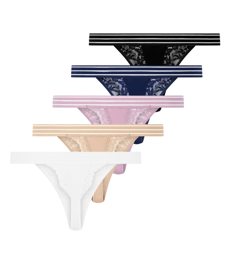 Stringi Sully 5 par, Niebieski