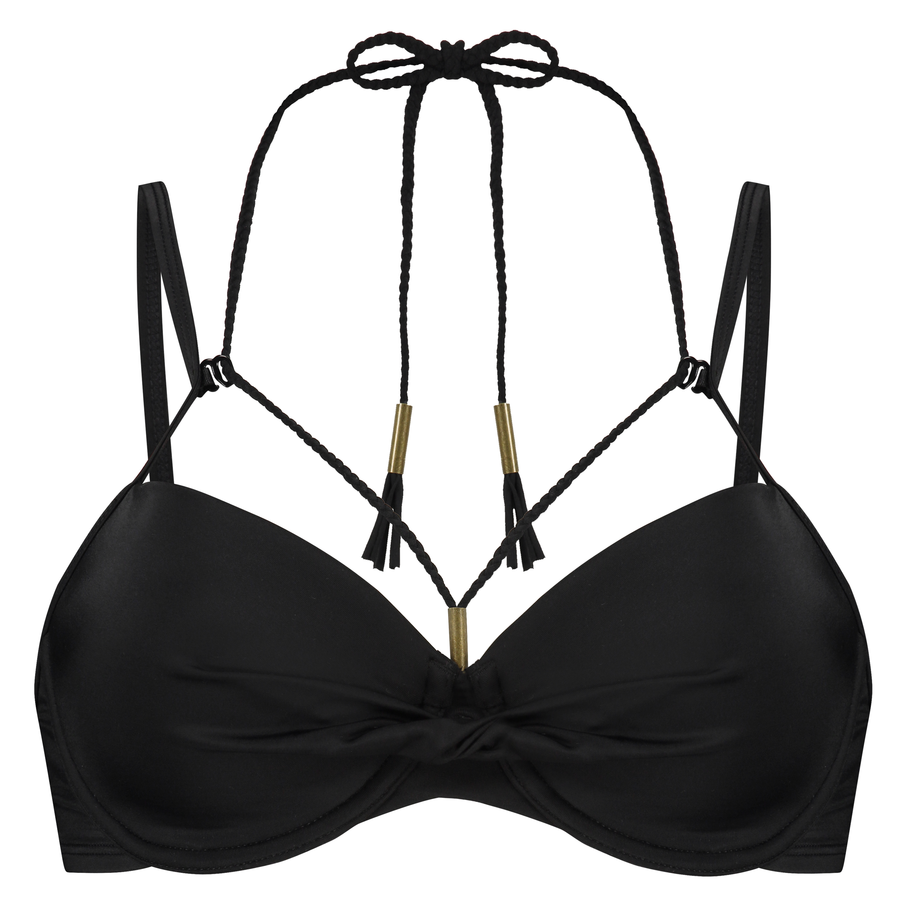 Usztywniona g&oacute;ra od bikini z fiszbinami Sunset Dream, Czarny, main