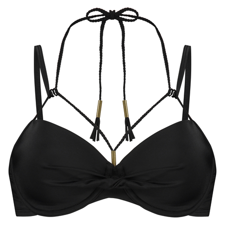 Usztywniona g&oacute;ra od bikini z fiszbinami Sunset Dream, Czarny