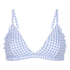 Mia Bralette - Tr&oacute;jkątny Biustonosz z Falbankami, Fioletowy