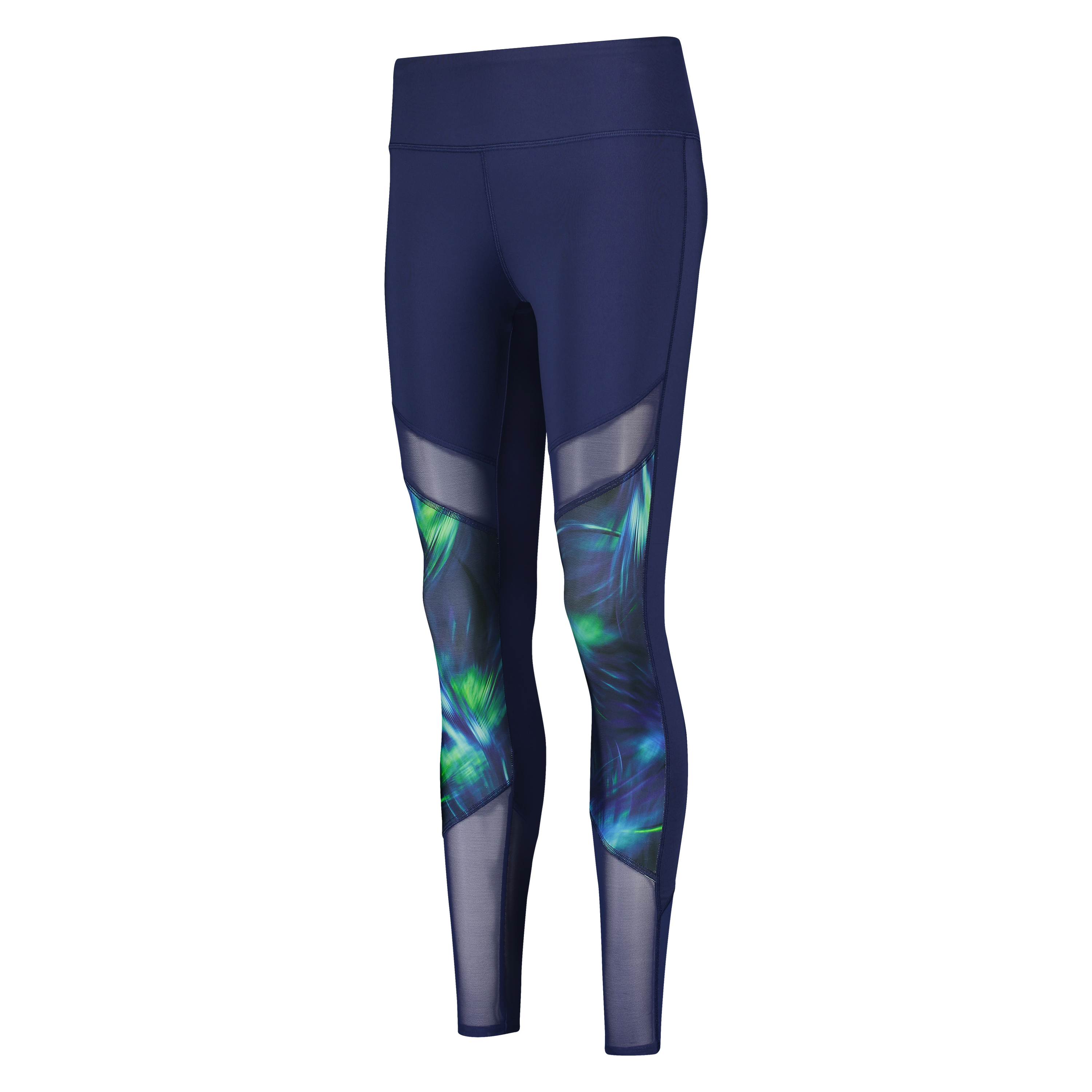 HKMX High waisted sport legging print level 2, Niebieski, main