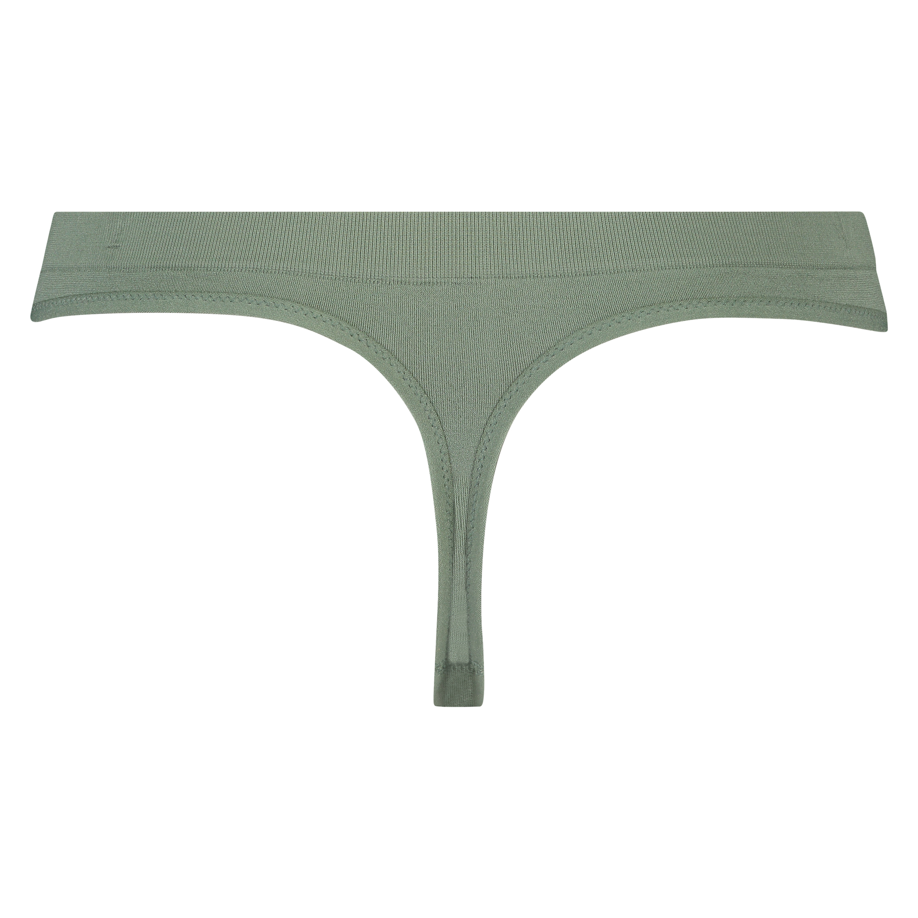 Seamless rib thong, Zielony, main