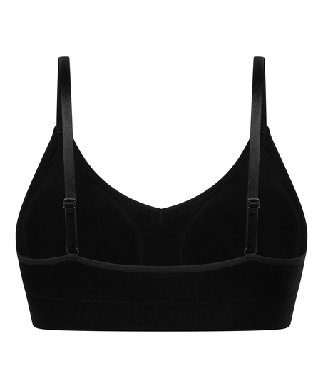 Tr&oacute;jkątny biustonosz bralette Dide, Czarny
