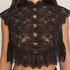 Top Allover Lace Legacy, Czarny