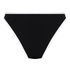 Neoprenowe jednolite bikini z wysoko wyciętymi nogawkami, Czarny
