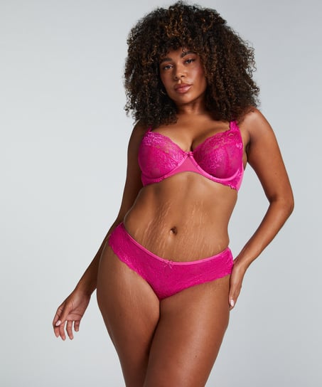 Biustonosz bez usztywnienia z fiszbinami Ida, R&oacute;żowy