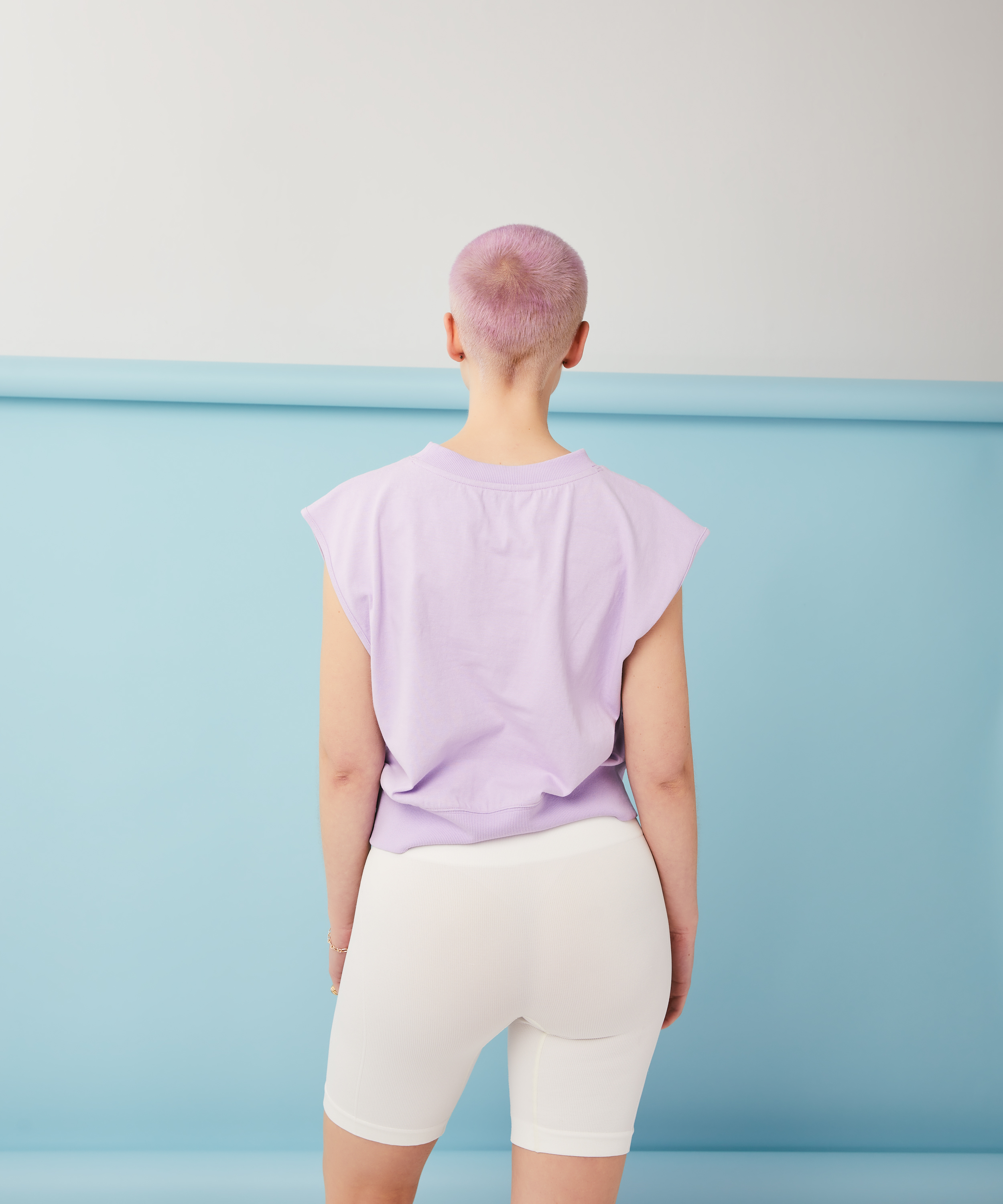 T-shirt Spill The Tea, Niebieski, main