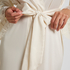 Długie satynowe kimono Valerie, Biały