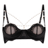 Biustonosz p&oacute;łusztywniany usztywniany z fiszbinami Belladonna, Czarny