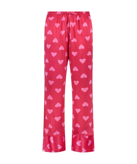 Spodnie z satyny, Czerwony