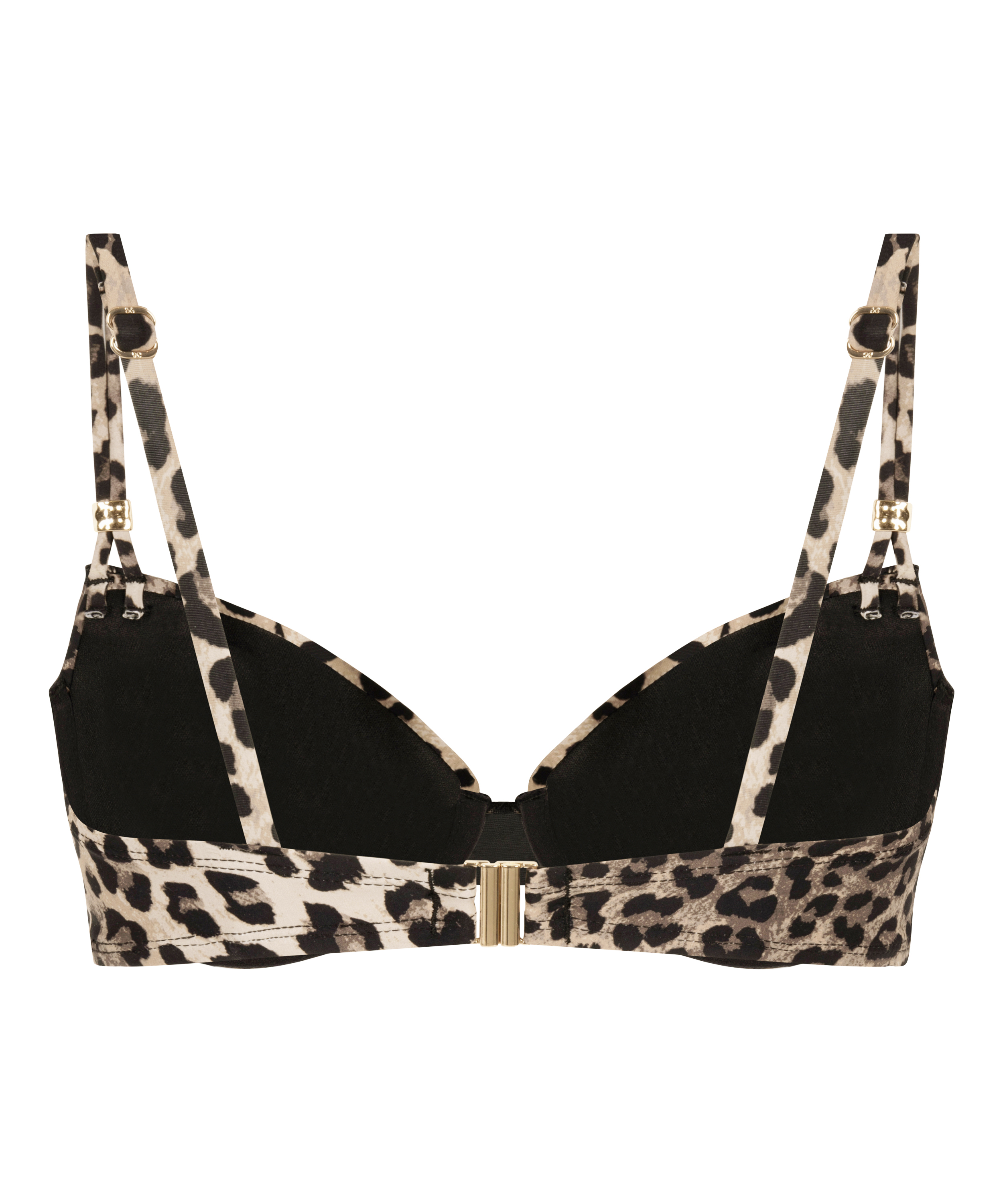 Usztywniana g&oacute;ra od bikini z fiszbinami Animalia, Brązowy, main