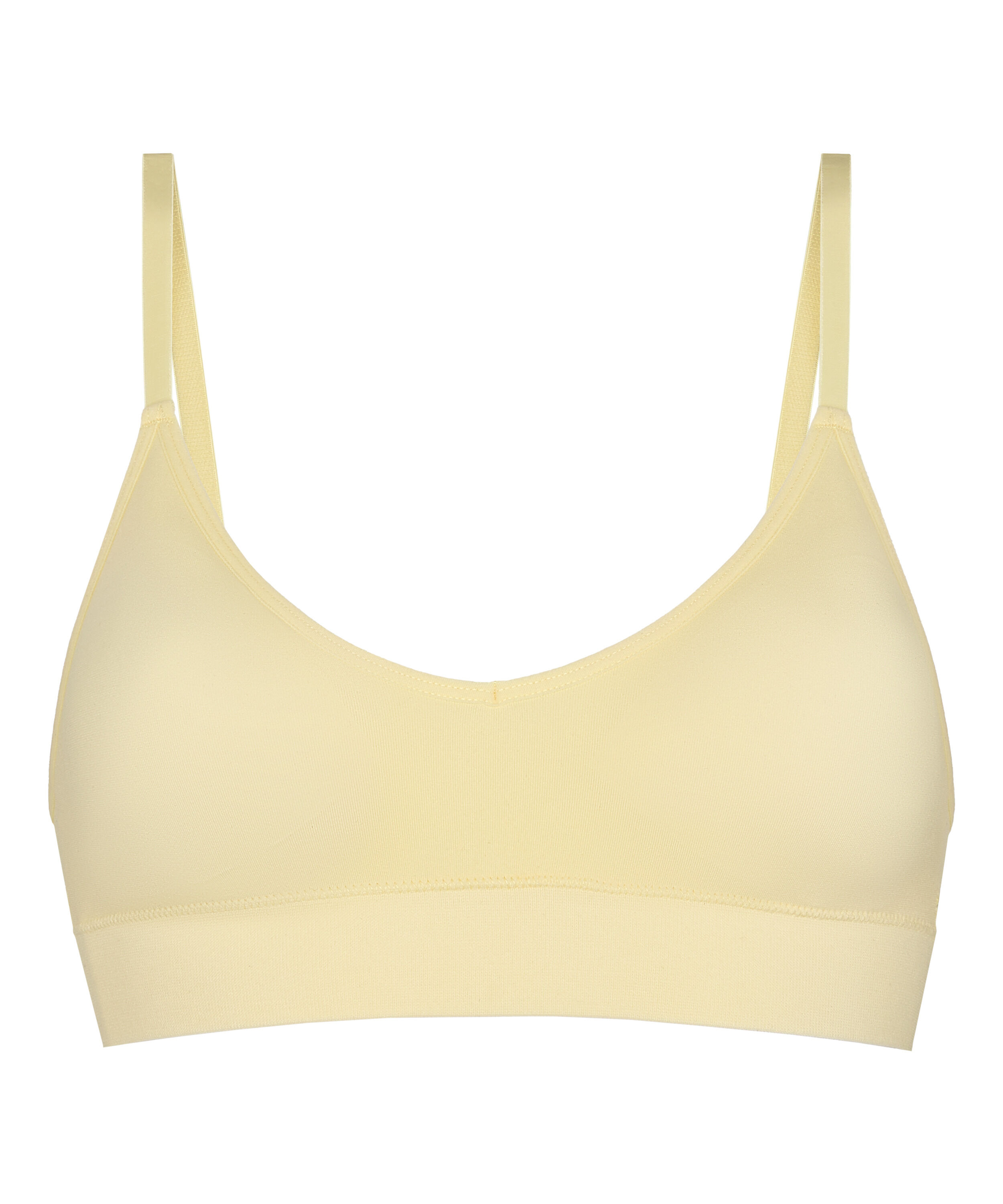 Tr&oacute;jkątny biustonosz bralette Dide, Ż&oacute;łty