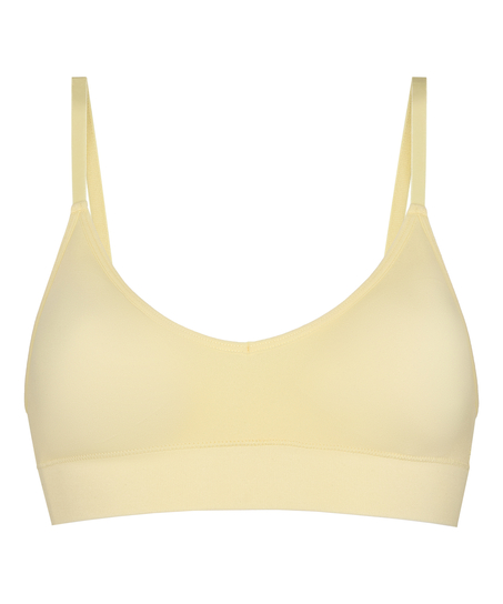 Tr&oacute;jkątny biustonosz bralette Dide, Ż&oacute;łty