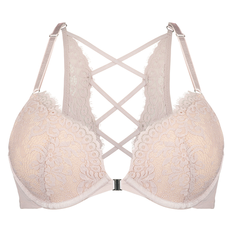 Biustonosz usztywniany z fiszbinami push-up Cardi, Fioletowy