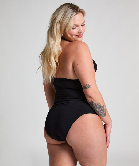 Majtki bikini Rio w muszelki, Czarny