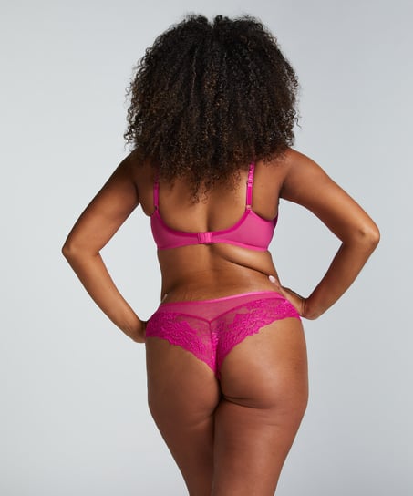 Biustonosz bez usztywnienia z fiszbinami Ida, R&oacute;żowy