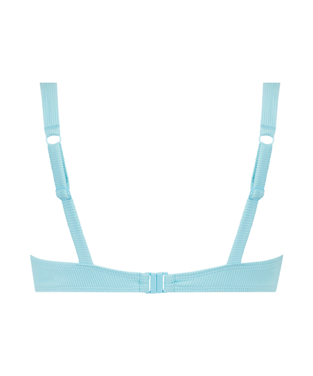 Nieusztywniona góra od bikini z fiszbinami Texture, Czarny