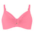 Biustonosz bikini z fiszbinami bez wyści&oacute;łki Luxe, R&oacute;żowy