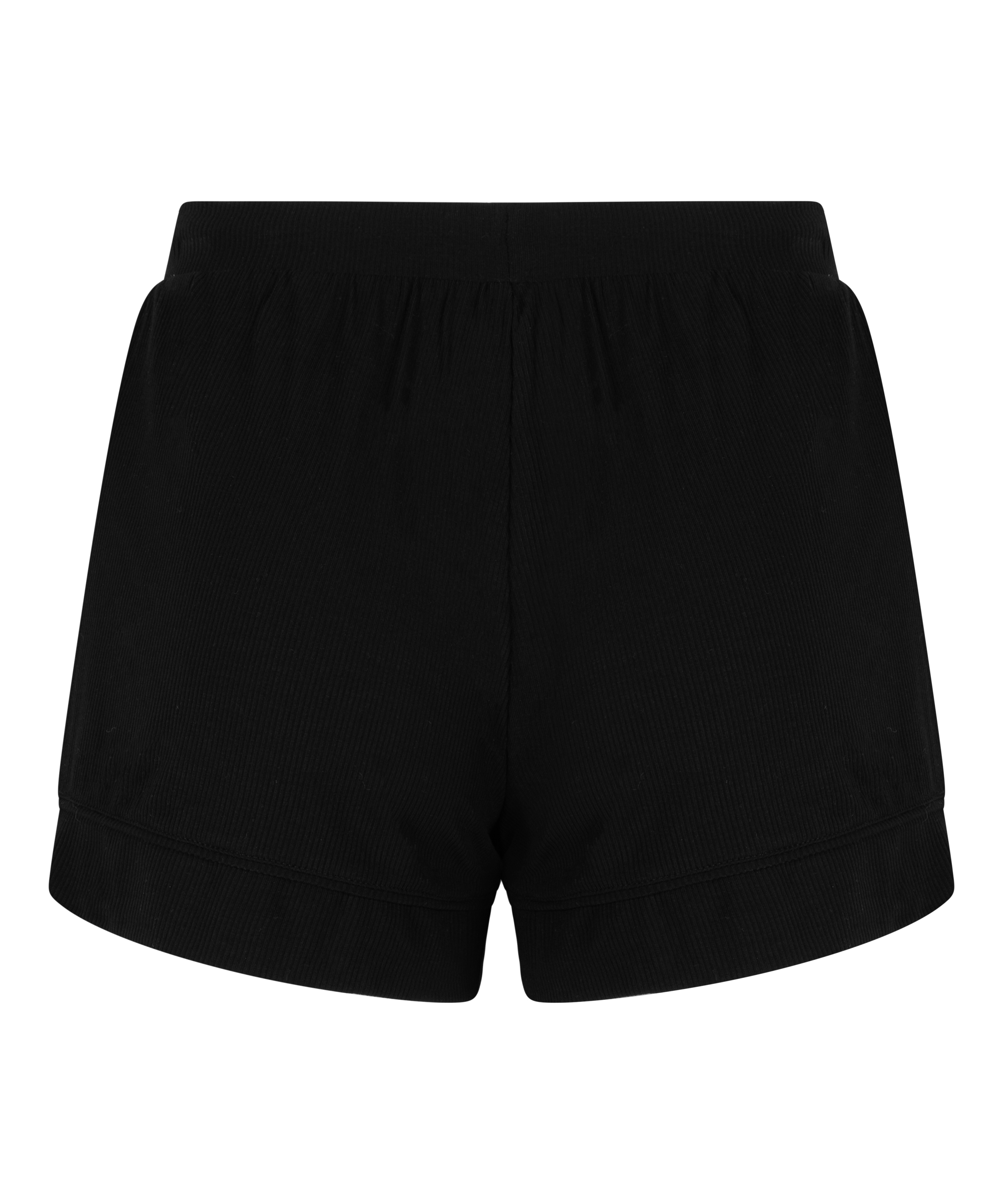 Szorty Essential Rib z dżerseju, Czarny, main