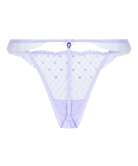 Stringi z wysokim wycięciem Cordelie, Fioletowy