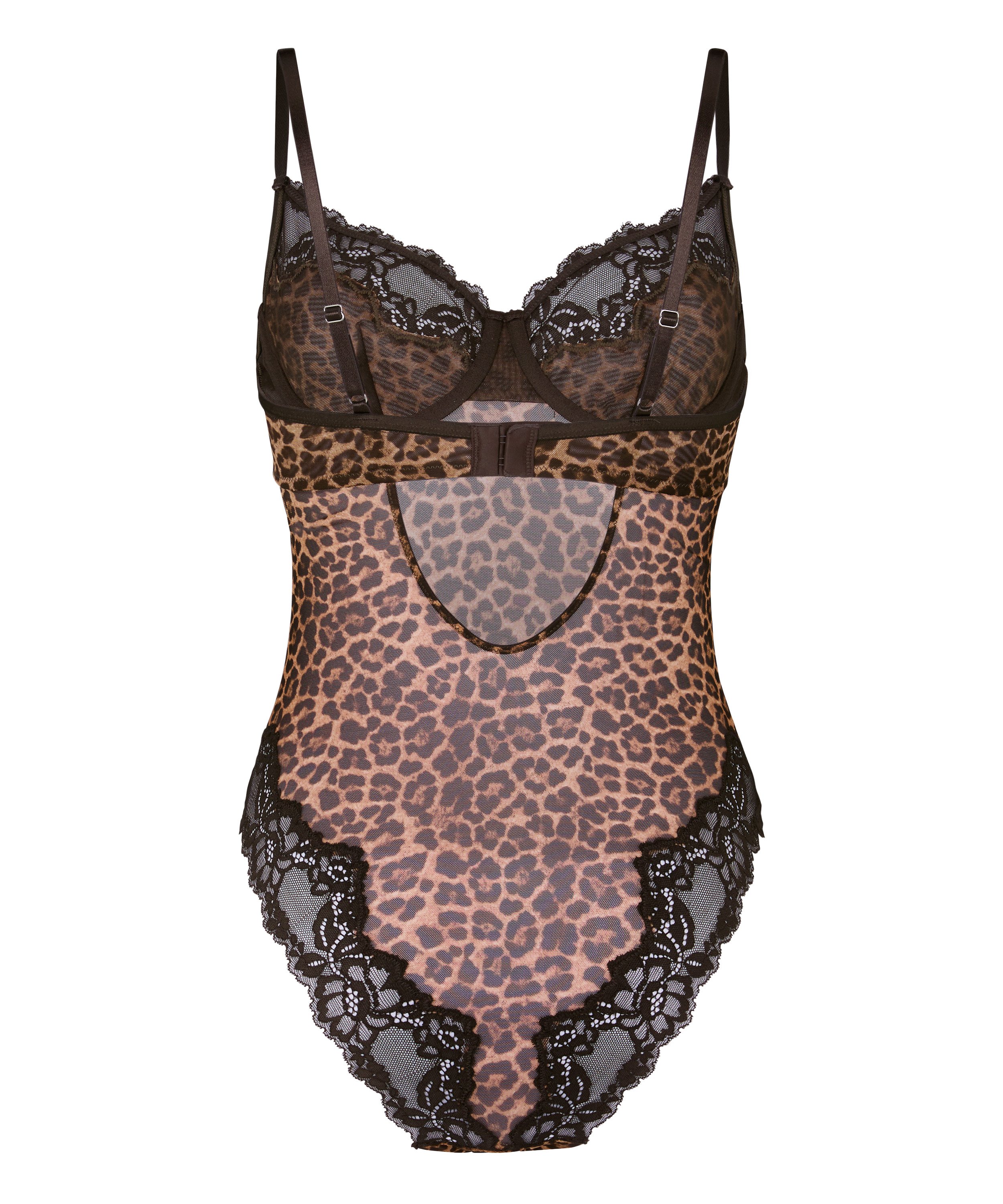 Stringi Highleg Gabrielle, Czarny, main